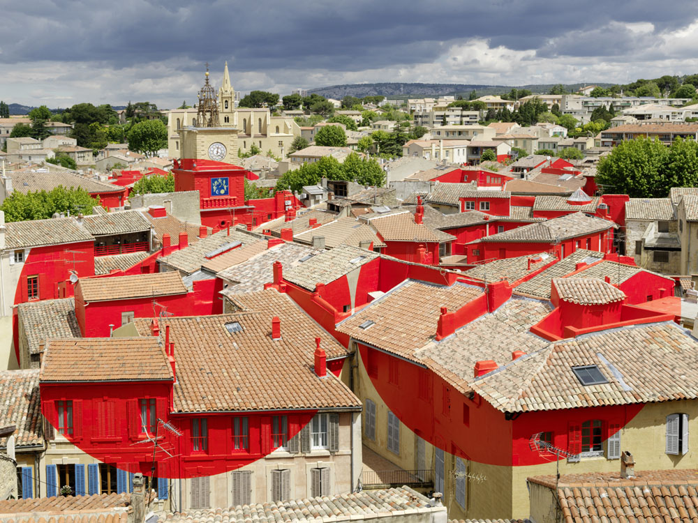 « Double disque évidé par les toits » Salon de Provence 20